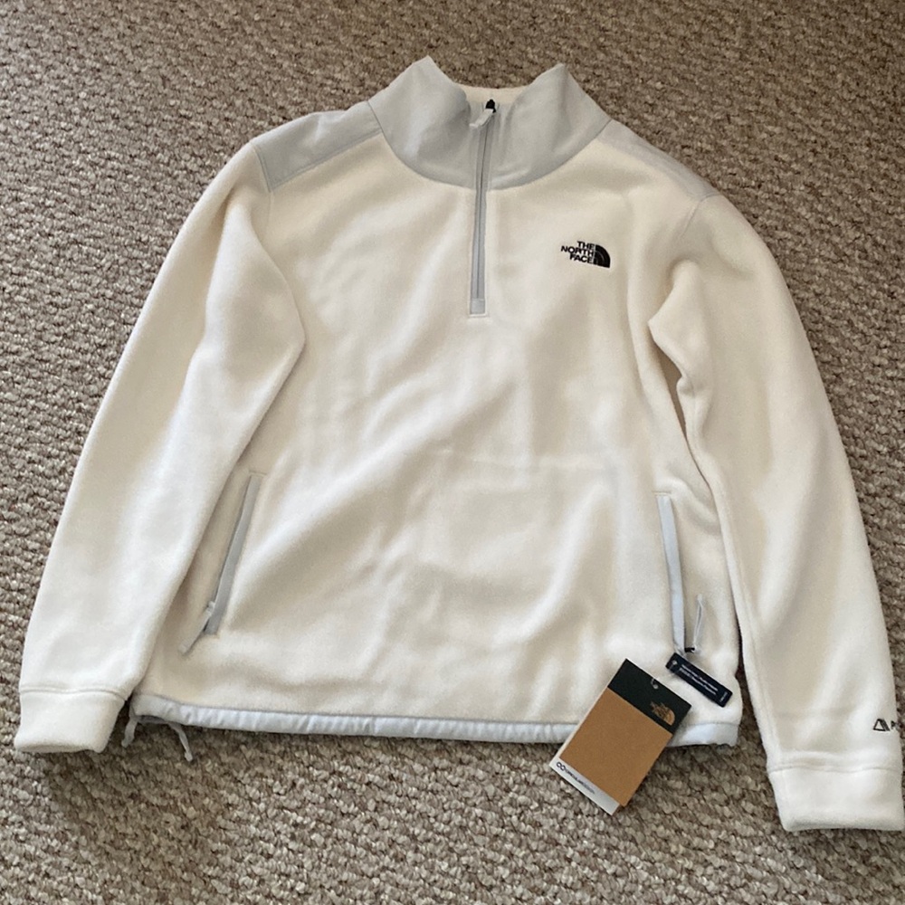 Womens small North Face fleece (cream) new with tags